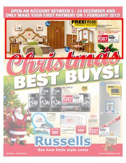 Russells : Christmas Best Buys (10 Dec - 24 Dec), page 1