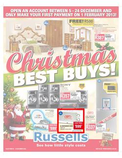Russells : Christmas Best Buys (10 Dec - 24 Dec), page 1