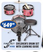 First Act Children's Drum Set With Learning Guide