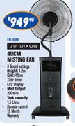 Dixon Mistin Fan-40cm
