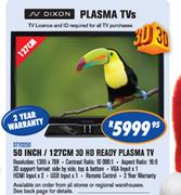 Dixon 3D HD Ready Plasma TV-50"(127cm)