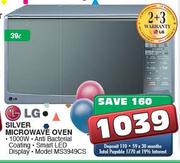 LG Silver Microwave Oven-39ltr