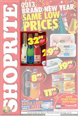 Shoprite Western Cape : Brand new year same low prices (27 Dec - 6 Jan 2013), page 1