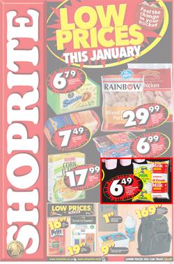 Shoprite Western Cape : Low Prices This January (2 Jan - 20 Jan 2013), page 1