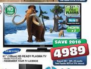 Samsung HD Ready Plasma TV (PS51E450)-51"(130cm)