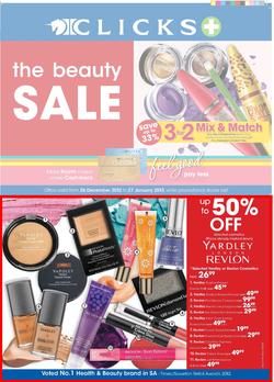 Clicks : The Beauty Sale (26 Dec - 27 Jan 2013), page 1