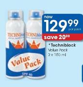 Techniblock Value Pack-2x150ml Per Pack