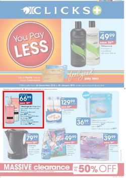 Clicks : You Pay Less (26 Dec - 20 Jan 2013), page 1