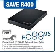 Seagate Expansion 2.5" 500GB External Hard Drive