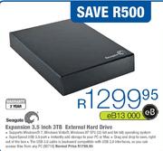 Seagate Expansion 3.5 Inch External Hard Drive-3TB