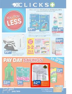 Clicks : You Pay Less (25 Jan - 23 Feb 2013), page 1