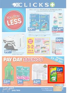 Clicks : You Pay Less (25 Jan - 23 Feb 2013), page 1