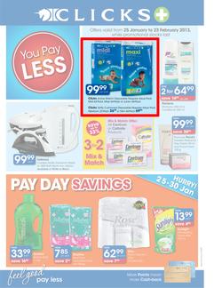 Clicks : You Pay Less (25 Jan - 23 Feb 2013), page 1