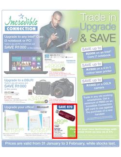 Incredible Connection : Trade in, Upgrade & Save (31 Jan - 3 Feb 2013), page 1