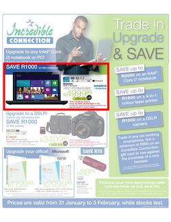Incredible Connection : Trade in, Upgrade & Save (31 Jan - 3 Feb 2013), page 1