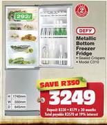 Defy Metallic Bottom Freeze Fridge-292ltr
