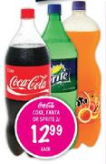 Cocacola Coke,Fanta Or Sprite-2ltr Each