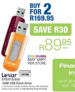 Lexar S70/V10/S50 USB Flash Drive-2 x 16GB
