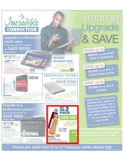 Incredible Connection : Trade in, Upgrade & Save (14 Feb - 17 Feb 2013), page 1