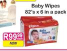 Pigeon Baby Wipes-82's x 6 in a Pack