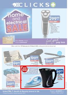 Clicks : Home & Electrical Sale (19 Feb - 31 Mar 2013), page 1
