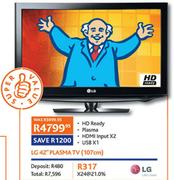 LG 42" Plasma TV(107cm)