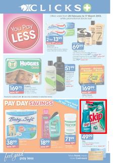 Clicks : You Pay Less (25 Feb - 17 Mar 2013), page 1