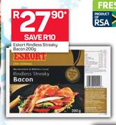 Eskort Rindless Streaky Bacon-200g