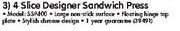 Sunbeam 4 Slice Designer Sandwich Press(SSP400)