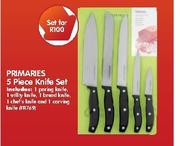 Primaries 5 Piece Knife Set-Per Set