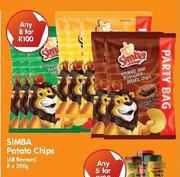 Simba Potato Chips-8 x 200g Each
