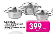 Legend 6 Piece Stainless Steel Cookware Set-Per Set