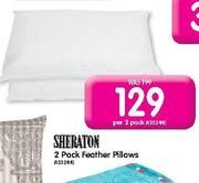 Sheraton 2 Pack Feather Pillows