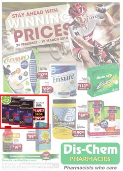 Dischem : Stay ahead with winning prices (25 Feb - 10 Mar 2013), page 1