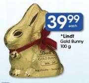 Lindt Gold Bunny-100g Each
