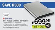 Verbatim 2.5" External Hard Drive-750GB