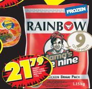 Rainbow Mama's Frozen Chicken Braai Pack 9 Piece-1.15kg