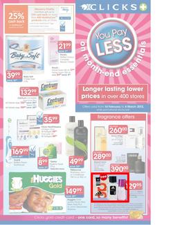 Clicks Month End Essentials (14 Feb - 4 Mar), page 1