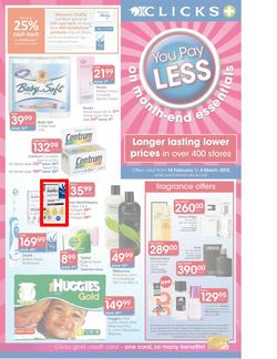 Clicks Month End Essentials (14 Feb - 4 Mar), page 1