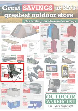 Outdoor Warehouse : Great Savings at SA's Greatest Outdoor Store (14 Mar - 8 Apr 2013), page 1