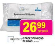Mainstays 2-Pack Spunbond Pillows-Per Pack