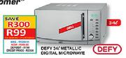 Defy 34Ltr Metallic Digital Microwave