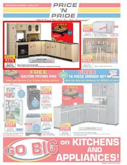 Price n Pride : Go big on kitchens & appliances (22 Mar - 6 Apr 2013), page 1