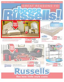 Russells : Great reasons to choose Russells (22 Mar - 7 Apr 2013), page 1