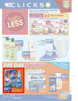 Clicks : You Pay Less (25 Mar - 23 Apr 2013), page 1
