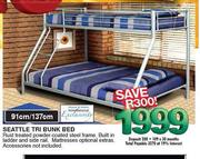 Exclusively Seattle Tri Bunk Bed-91cm/137cm