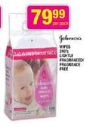 Johnson's Wipes Lightly Fragranced-240's/Fragrance Free