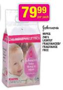 Johnson's Wipes Lightly Fragranced-240's / Fragrance Free