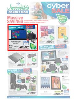 Incredible Connection : The Incredible Cyber Sale (4 Apr - 7 Apr 2013), page 1