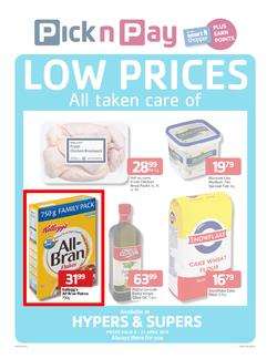 Pick n Pay Western Cape: Low Prices All Taken Care Of (9 Apr - 21 Apr 2013), page 1